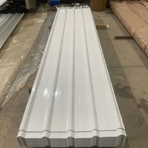 PPGI Corrugated Roofing Sheet Color Coated Corrugated Steel Sheet Galvanized Metal Roof Panel For Warehouse Workshop thumbnail-1