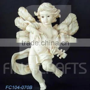 Resin Musicians Angel Religious Wall Crafts Souvenir thumbnail-1
