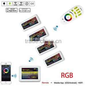 RF 2.4G 4-zone RGB LED Remote Controller thumbnail-1