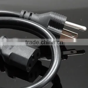 Grounded US Plug to C13 Female Connector Ending Power Cord UL Listed thumbnail-1