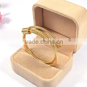 Women Bracelets Stainless Steel Jewelry Gold Bangles thumbnail-4