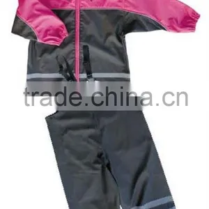 Waterproof Cute Hooded Durable PU Kids Raincoat thumbnail-3
