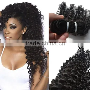 New Arrival 7A Peruvian Curly Bundles ,100% Human Virgin Hair no Chemical Processed thumbnail-1