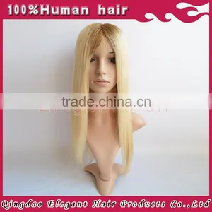 Qingdao Elegant 2015 Hot Sale Brazilian Human Hair Used Full Lace Wigs thumbnail-4