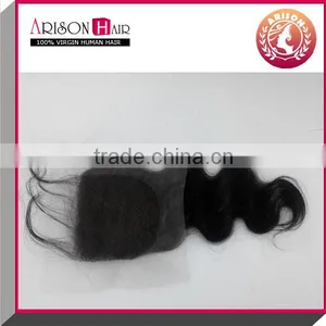 2016 New Sale Free Shipping Body Wave 100%peruvian Virgin Hair Lace Closure thumbnail-4