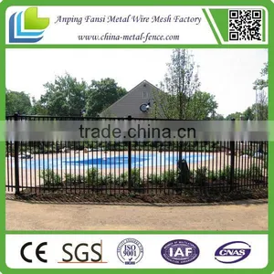 China Supplier Commercial 3 Rails 5ft High Black Powder Coated Swiming Pool Fence thumbnail-5