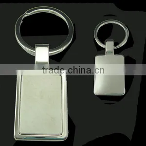 Rectangular Shape Blank Keychain ,silver Color ,could be Customized thumbnail-1