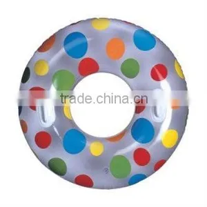 PVC Inflatalbe Swim Ring With 2 Handles thumbnail-1