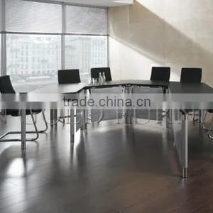Modern Small Round Melamine Office Meeting Table (SZ-MT123) thumbnail-3