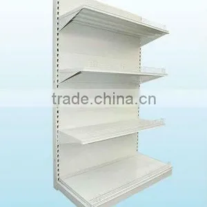 Plain Metal Gondola Supermarket Slatwall Shelf thumbnail-1