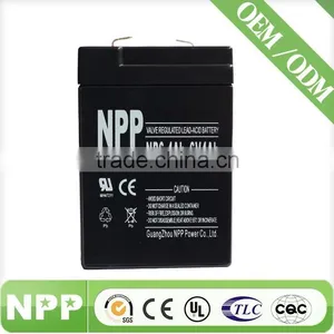 Free Maintenance 6V4AH Sealed Rechargeable Battery for Security thumbnail-1