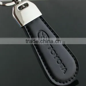 Custom Personal Keychain High Quality pu Leather Car Logo With Embossed Logo Promotion Quality Choice thumbnail-2