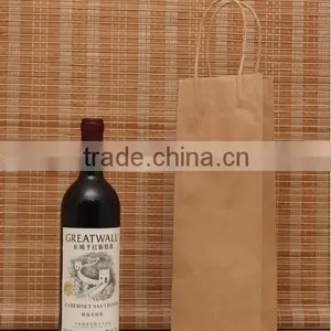 2015 Cheap Personalized Durable Paper Wine Bottle Bag thumbnail-2