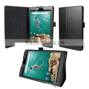 8.9 Inch Leather Tablet Case For HTC Nexus 9 Stand Case Black 2014 The Latest Brand thumbnail-1
