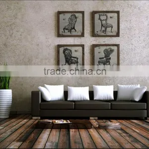 Wholesale 4 Panel MDF Linen Prints Wall Decor Series of Canvas Painting Prints thumbnail-1