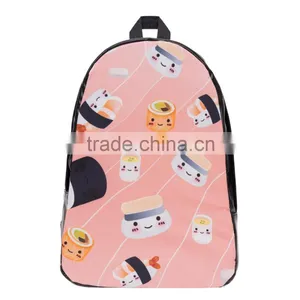 New Design 3D Print High Quality Custom Bag Pack Backpack for Girls thumbnail-6