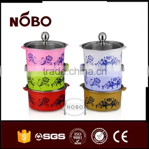 New Design Hot Pot Stainless Steel Mini Stock Pot With Anti-scalding Surface thumbnail-2