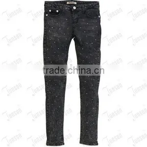Lady's Denim Jeans JS-10905# dk Gray thumbnail-1