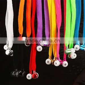 Chromatic Shoelace 3.5mm Sport Earphones 2016 New Trending Products China Supplier thumbnail-6