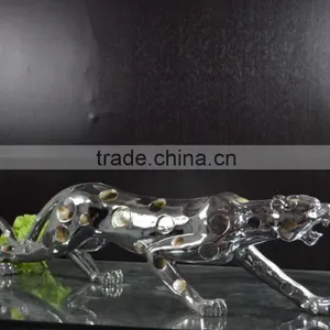 Resin Shell Leopard Sculpture Home Decor thumbnail-1