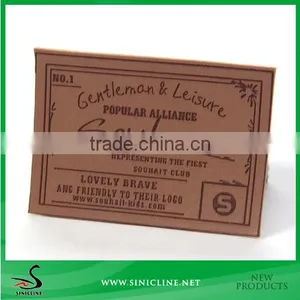 Sinicline Custom Brown Embossed Jeans Leather Label for Jeans thumbnail-1