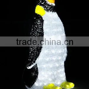 2014 Last 3D LED Christmas Acrylic Penguin Motif Ornaments Light thumbnail-1