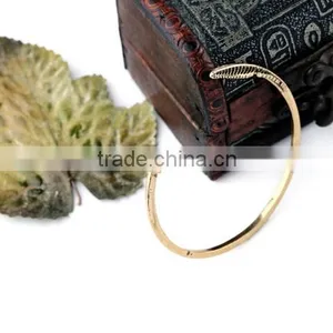 >>New Arrival Fashionable Bohemian Open Bracelet Leaf Bracelet/ thumbnail-2