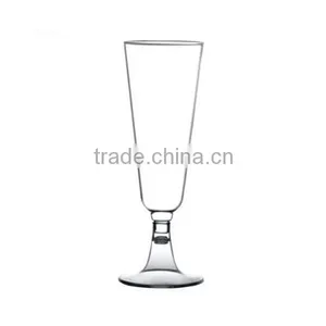 6oz Clear Plastic Champagne Glass thumbnail-2