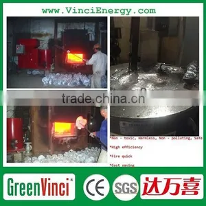 Greenvinci Hot Sale Wood Sawdust Biomass Aluminum Melting Furnace for Magnesium / Aluminum Melting thumbnail-5