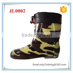 Summer Cute Non-slip High Quality Boy PVC Rain Boot With Collar thumbnail-1