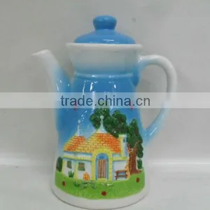 Ceramic Souvenir Hand Printing Italy Teapot thumbnail-1