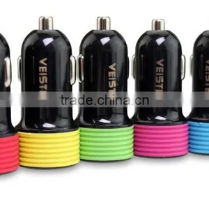 Factory Supply Fastest Car Charger 2.4a Silicon Car Charger for Mobile thumbnail-1