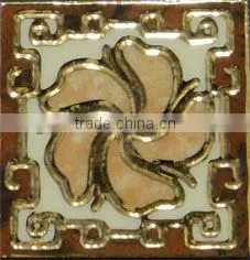 Polished Golden Decoration 100x100mm thumbnail-3
