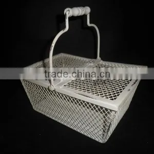 Farmhouse Handmade Vintage Metal Wire Basket thumbnail-1