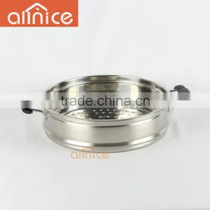 Allnice Steamer Cookware With Insert #SS201 Heavy Gauge Stainless Steel 5 Qt Silver thumbnail-5