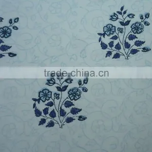 Floral Kali Cotton Hand Block Printed Tablecloth thumbnail-2