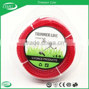2.4mm x 1LB Square Twisted Nylon Cutting Grass Wire / Nylon Trimmer Line thumbnail-5