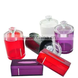High Quality Christmas Gift Plastic Box Toothpick Holder With Diamond thumbnail-1