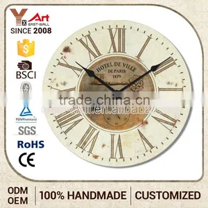 Wholesale Price Custom Color Home Decoration Ancient Wall Clock thumbnail-1