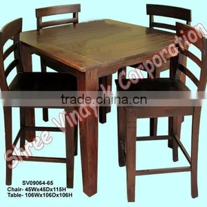 Wooden Bar Set,bar Stool,bar Chair,bar Table,hotel Furniture,wooden Furniture,mango Wood Furniture,sheesham Wood Furniture thumbnail-1