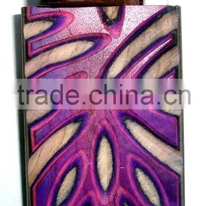 Designed Coloured Wood Dug Out Pipe thumbnail-1