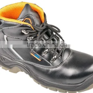 Anti-Puncture Anti Static Split Embossed Leather Toe Cap Safety Shoes thumbnail-3