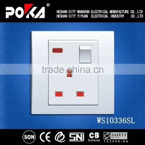 13A Single Schuko Socket Outlet With Light thumbnail-1