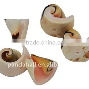 Sea Shell Beads, Dyed, Bisque, About 10~14x12~16x10~14mm, Hole: 1mm, About 300pcs/500g(BSHE-S016) thumbnail-1