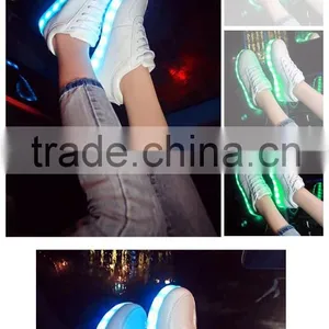 Ideal Fashions Novelty LED Light Up USB Charger Shoes Glow In The Darkness UNISES LED Shuffle Girl Elena in Youtube LED Shoes thumbnail-3