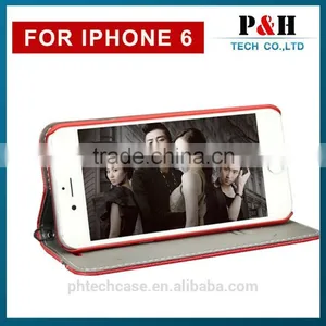 Skin Leather Case for Iphone 6 Leather Case thumbnail-1