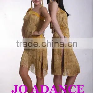 Latin Dance Dress Dance Competition Dress Girl Latin Dance Dress Tights thumbnail-1
