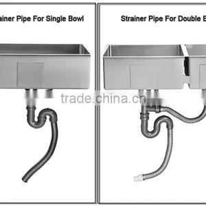 European Style Handmade Kitchen Sink Cabinet Under Counter Stainless Steel Sinks -- R10-3018 thumbnail-3