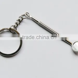 Promotional Wholesale Custom Mini Dental Mirror Keychain thumbnail-2