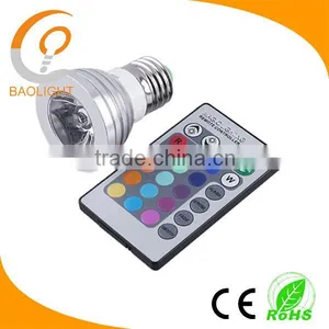 16 Colors Changing Rgb Led E27 Gu10 Mr16 Spotlight 3W thumbnail-3